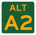 Alternative alphanumeric route shield (used in Queensland)
