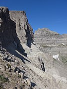 Northern cliffs of Breccia Peak.