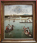 Vittore Carpaccio, Caccia in laguna (Hunt in the Lagoon), c. 1490