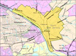 Census Bureau map of Trenton, New Jersey Interactive map of Trenton, New Jersey