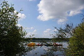 The Gué-de-Selle Lake, in Mézangers