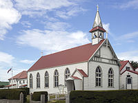 St. Mary's Catholic Church of Stanley, Falkland Islands, constructed in 1899.
