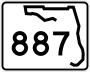 State Road 887 marker