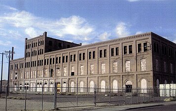 The Sugar Beet Factory Building is listed in the National Register of Historic Places
