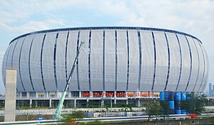 Das Jakarta International Stadium im Juni 2023