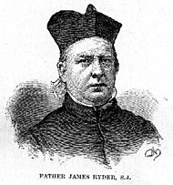 Portrait of James Ryder wearing a biretta