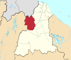Location of Jeli District in Kelantan
