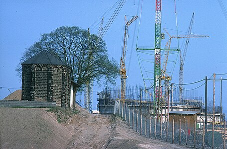 Kapelle Am Guten Mann und KKW-Baustelle (1976)