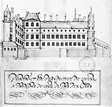 Perspective view from the south, engraving from the 1580s