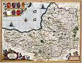 Image 21A map of the county in 1646, author unknown (from Somerset)