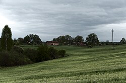 The village as seen from the Swojki-Florczaki road