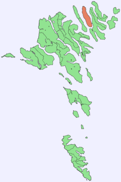 Location within the Faroe Islands