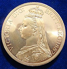 Queen Victoria crowned Jubilee head, 1887