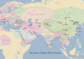Image 68Map of Marco Polo's travels (from History of Asia)