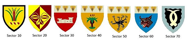 SWATF Sector emblems