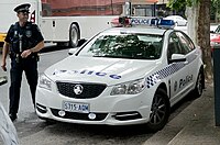 Commodore Evoke Police Car