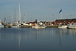 Dragør Harbour panorama with boats and houses