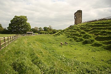 Tutbury Castle moat