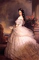 Kaiserin Elisabeth mit großer Krinoline (1865)