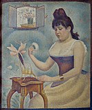 Georges Seurat, c.1889-90 Young Woman Powdering Herself, Courtauld Gallery