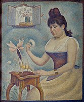 Georges Seurat, Young Woman Powdering Herself, 1889–1890