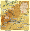 Karte der Zollernalbbahn von Lencer