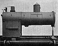Boiler made of three hoops, with the dome placed centrally