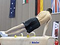 Performed by a young gymnast during the training at the Austrian Future Cup 2018