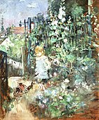 Child among the Hollyhocks (Enfant dans les roses trémières), 1881, Wallraf-Richartz Museum, Cologne