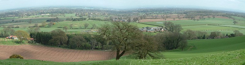 Cheshire Plain from the Mid Cheshire Ridge