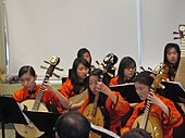 Larger ruans in an orchestra