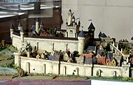 Modell der Burg Clermont Ende des 14. Jh.