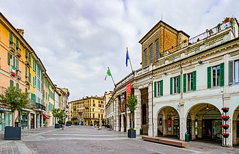 Corso Zanardelli and Teatro Grande main entrance