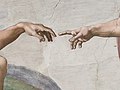 Michelangelo: Die Erschaffung Adams, (Detail)