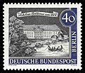 Schloss Bellevue um 1800, Briefmarke der Deutschen Bundespost Berlin, 1962