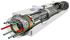 The miniaturized Deep Space Atomic Clock is a linear ion-trap-based mercury ion clock, designed for precise and real-time radio navigation in deep space.