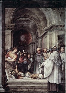 Burial of St Agatha, by Giulio Campi, 1537