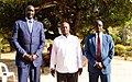 Hon Deng with President Yoweri Museveni