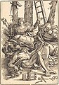 Initialen „HBG“ am Bildrand, Beweinung Jesu, 1514
