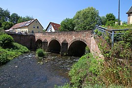 Lauerbrücke über die Schwalb in Hornbach