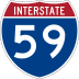 Interstate 59 marker