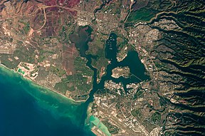 Luftbild von Pearl Harbor