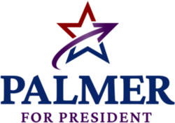 Logo for Palmer's 2024 presidential campaign