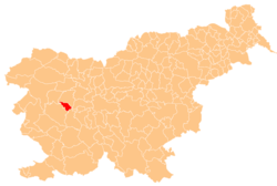 Location of the Municipality of Žiri in Slovenia