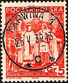 Boleslaus on a postage stamp, 1938