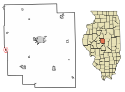 Location in Logan County, Illinois