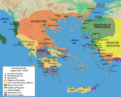 Antigonid Empire c. 200 BC