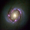 Der Kernbereich von NGC 4314 aufgenommen vom Hubble-Weltraumteleskop