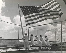 Navy Nurses Aboard USS Solace 1945