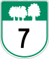 Route 7 marker